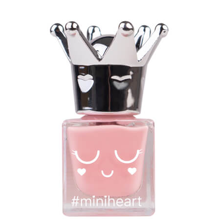 Miniheart  Premium Nail Colour #PR04-Pastel Pink 11 ml สีทาเล็บ “สวย แน่น ชัด” ตั้งแต่ปาดแรก แพ็คเก็จขวดแก้วสุดน่ารัก